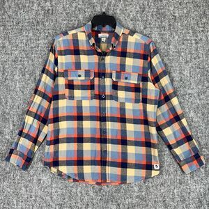 OCEAN COAST FLANNEL SHIRT MENS LARGE PLAID OUTDOOR ACTIVIES‎ FISHING HUNTING